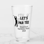 Bachelor Party Par tee Custom Glas (Vorderseite)