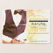 Bachelor Party Pass Goldfolie Folienkarte (Innenseite)