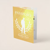 Bachelor Party Pass Goldfolie Folienkarte (Vorderseite)