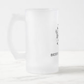 Bachelor Party Personalisiert Trauzeuge Mattglas Bierglas (Links)