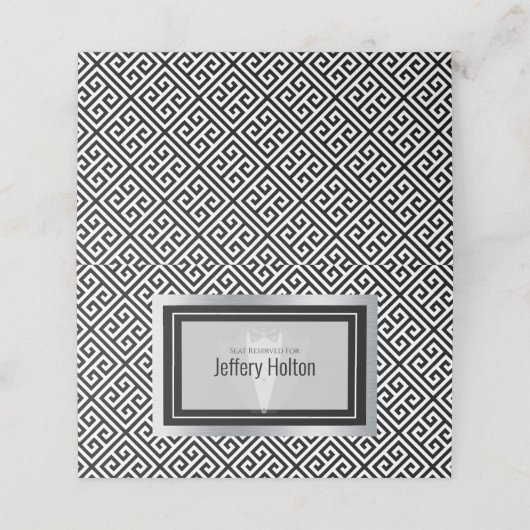 Bachelor-Party-Platzkarte Platzkarte (Außenseite Aufgefaltet)