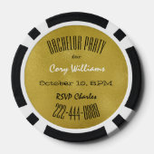 Bachelor Party Poker Chip einladen (Rückseite)
