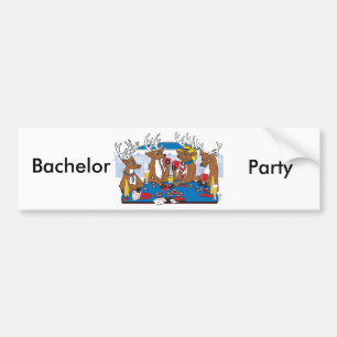 Bachelor Party Poker in Vegas Autoaufkleber