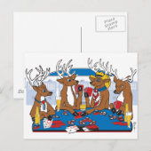 Bachelor Party Poker Player Einladungspostkarte (Vorne/Hinten)