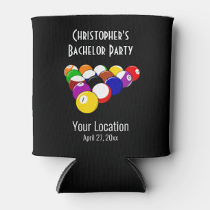 Bachelor Party Pool Ball Billards Gastgeschenk Hoc Dosenkühler