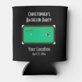 Bachelor Party Pool Table Billards Gastgeschenk Ho Dosenkühler (Vorderseite)