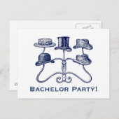 Bachelor Party Postcard Postkarte (Vorne/Hinten)