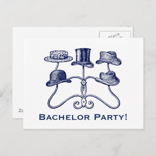 Bachelor Party Postcard Postkarte (Vorne/Hinten)