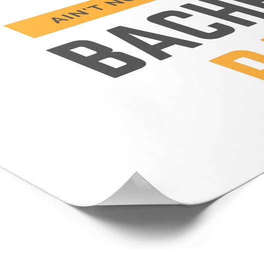 Bachelor-Party Poster (Ecke)