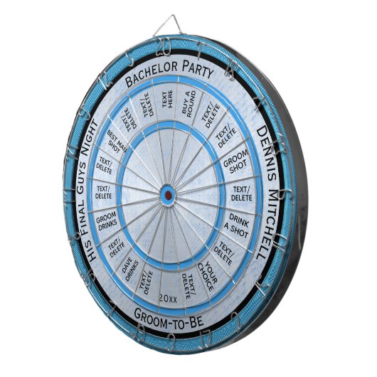 Bachelor Party Regulation Dart Board Dartscheibe (Vorderseite rechts)