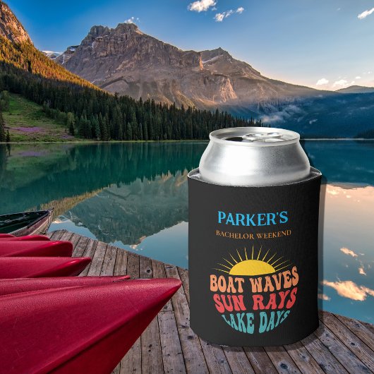 Bachelor Party Retro Sun Black Dosenkühler