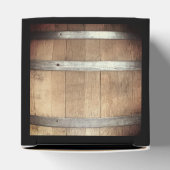 Bachelor Party Rustic Whiskey Barrel Geschenkschachtel (Oben)