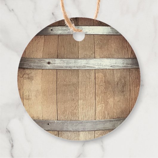 Bachelor Party Rustic Whiskey Geschenkanhänger (Rückseite)