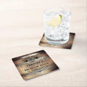 Bachelor Party Rustikal Rechteckiger Pappuntersetzer (Vor Ort)
