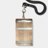 Bachelor Party Rustikaler VIP Pass Ausweis (Back with Lanyard)