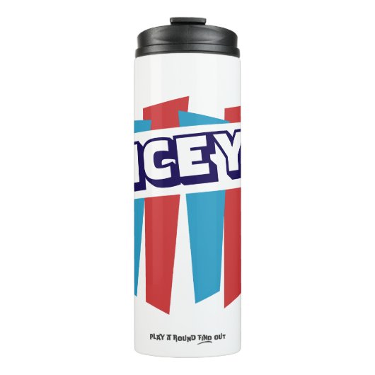 Bachelor Party Scramble Golf Dad Icey Retro Spoof Thermosbecher (Vorderseite)