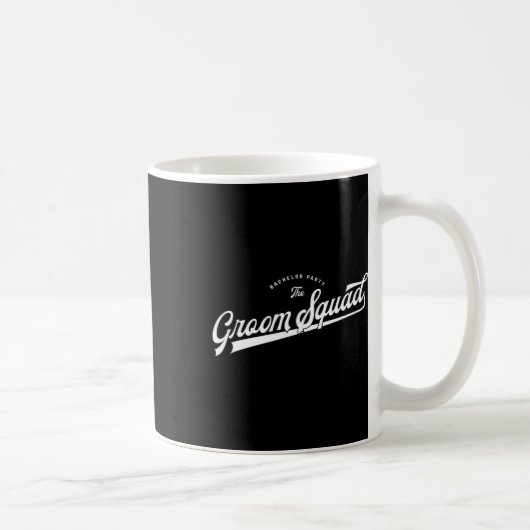 Bachelor Party Set Baseball Stil Der Groom Platz Kaffeetasse (Rechts)