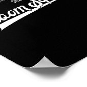 Bachelor Party Set Baseball Stil Der Groom Platz Poster (Ecke)