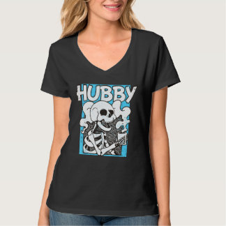Bachelor Party Skeleton Drinking Coffee New Husban T-Shirt
