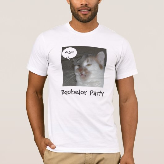 Bachelor Party Spaß T-Shirt (Vorderseite)