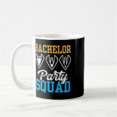 Bachelor Party Squad Bridge Team Groom Kaffeetasse (Links)