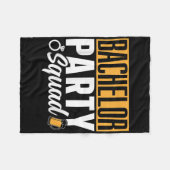 Bachelor Party Squad Briom Team _2 Fleecedecke (Vorderseite (Horizontal))