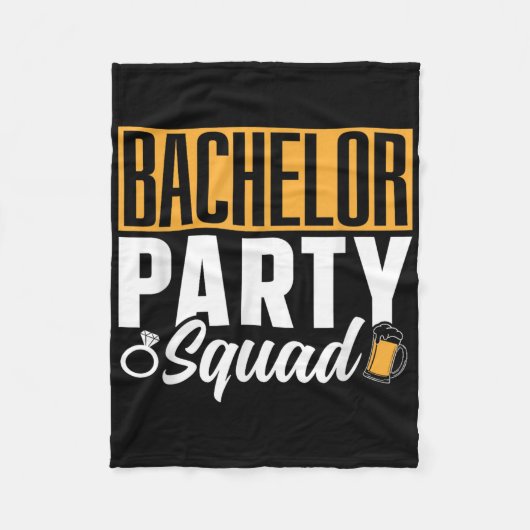 Bachelor Party Squad Briom Team _2 Fleecedecke (Vorderseite)