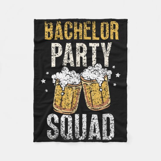 Bachelor Party Squad Briom Team _4 Fleecedecke (Vorderseite)