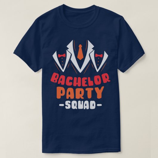 Bachelor Party Squad Groom Bride Team 120 T-Shirt (Design vorne)