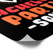 Bachelor Party Squad Groom Bride Team _1 Poster (Ecke)