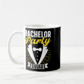 Bachelor Party Squad Groom Bride Team Bachelor Kaffeetasse (Links)