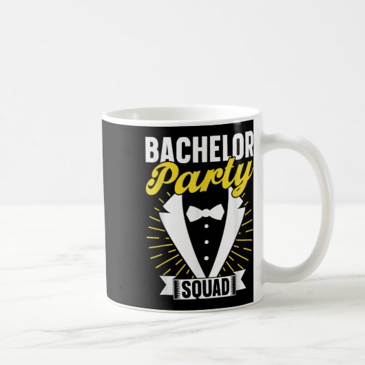 Bachelor Party Squad Groom Bride Team Bachelor Kaffeetasse (Rechts)