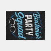 Bachelor Party Squad Team Bride Groom Fleecedecke (Vorderseite (Horizontal))