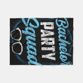 Bachelor Party Squad Team Bride Groom Fleecedecke (Vorderseite (Horizontal))