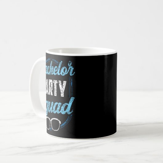 Bachelor Party Squad Team Bride Groom Kaffeetasse (Vorderseite Links)