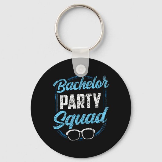 Bachelor Party Squad Team Bride Groom Schlüsselanhänger (Vorderseite)