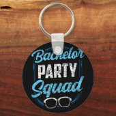 Bachelor Party Squad Team Bride Groom Schlüsselanhänger (Vorderseite)