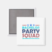Bachelor Party Squad Team Bridge Groom 2 Magnet (Vorderseite/Rückseite)