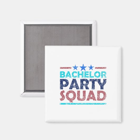 Bachelor Party Squad Team Bridge Groom 2 Magnet (Vorderseite/Rückseite)