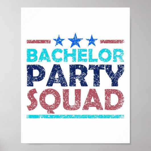 Bachelor Party Squad Team Bridge Groom 2 Poster (Vorne)