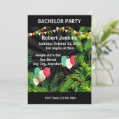 Bachelor Party/Stag Do! Bearbeitbarer Text Einladung (Stehend Vorderseite)