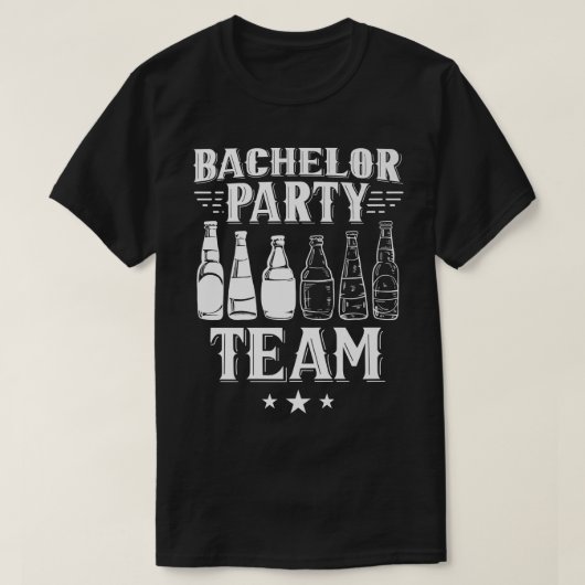 Bachelor Party Team Groom Bride 126 T-Shirt (Design vorne)