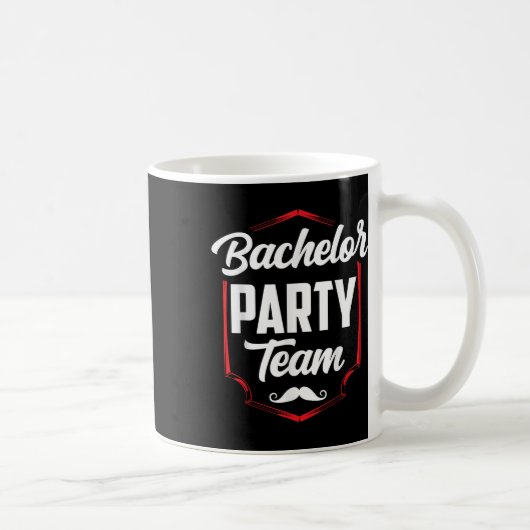 Bachelor Party Team Groom Bride Kaffeetasse (Rechts)