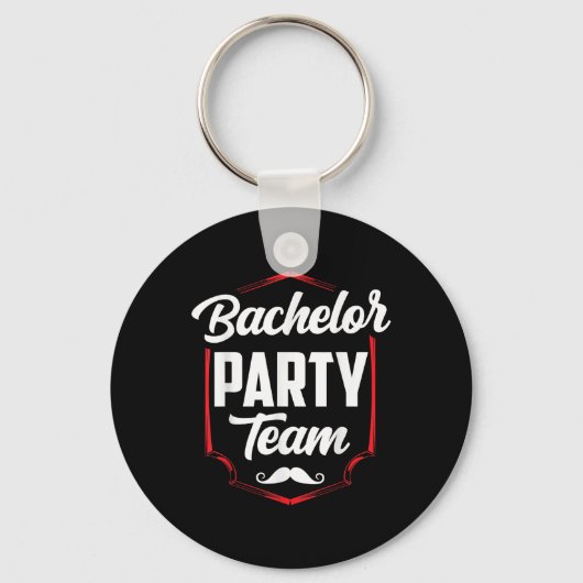Bachelor Party Team Groom Bride Schlüsselanhänger (Vorderseite)