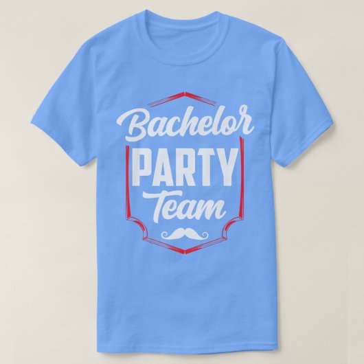 Bachelor Party Team Groom Bride  T-Shirt (Design vorne)