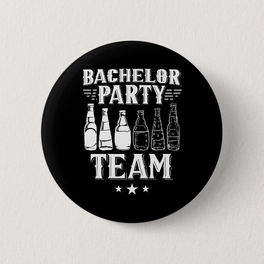 Bachelor Party Team Groom Bridge 1 Button (Vorderseite)