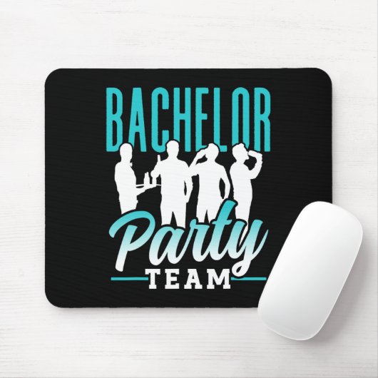 Bachelor Party Team Groom Bridge 2 Mousepad (Mit Mouse)