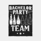 Bachelor Party Team Groom Bridge 4 Fleecedecke (Vorderseite)
