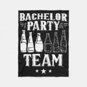 Bachelor Party Team Groom Bridge 4 Fleecedecke