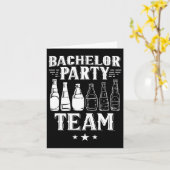 Bachelor Party Team Groom Bridge 4 Karte (Gelbe Blume)